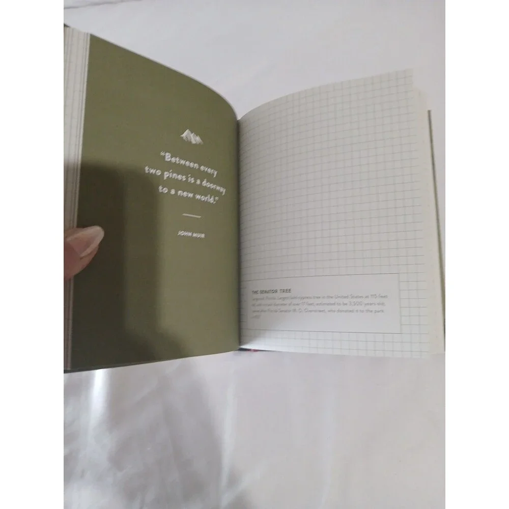 Woolrich Nature Hiking Camping Journal Hardcover Green Red Plaid New